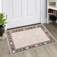 thumbnail image 2 of HOMERRY 2' x 3' Entryway Area Rug for Living Room Geometric Border Small Rug Traditional Distressed Accent Rug, Beige, 2 of 6