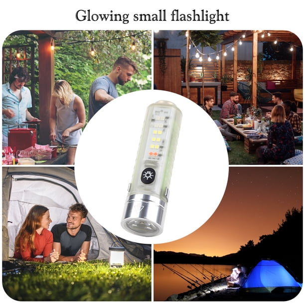 Hook Torch Mini Torch Pocket Light 3LED 500LM para acampar (foco fijo pequeño)