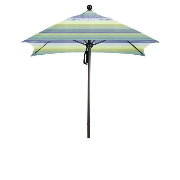 California Umbrella Venture 6' Bronze Market Umbrella in Natural