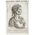 thumbnail image 1 of 24x36 gallery poster, Octavian Caesar Augustus from late 16th-century copper engraving by Giovanni Battista Cavalieri, 1 of 1