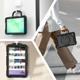 thumbnail image 3 of ELEHOLD Rugged Case for Samsung Galaxy Tab A11 2025,8.7-inch, Three-Layer Protection with Screen Protector Portable Folding Handle Grip 360° Rotating Kickstand Bracket Shockproof Cover,Black, 3 of 7
