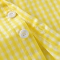 thumbnail image 7 of Sibling Matching Girl Gingham Dress Family Wedding Kids Sleeveless Bow Dress Matching Boy Suspender Shorts Outfit Sets, 7 of 7
