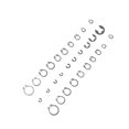 thumbnail image 1 of 5 Tamaños Surtido Caja de Cambio Moto Circlips círculo Abierto de Seguridad Metal Negro Unique Bargains Kit surtido de anillos elásticos, 1 of 2