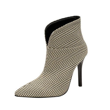 

ZHAGHMIN Over Knee Boots Thin Super High Heel Leather Boots Women Boots With Leopard Print Color Blocking Solid Thin High Heels In Autumn And Winter Leather Boots For Women Low Heel Arch Support Wom
