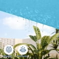 thumbnail image 3 of Memoryfield 8x10FT Rectangular Sun Shade Sail UV Protection, Breathable HDPE Outdoor Canopy for Patio Deck Garden, Blue, 3 of 8