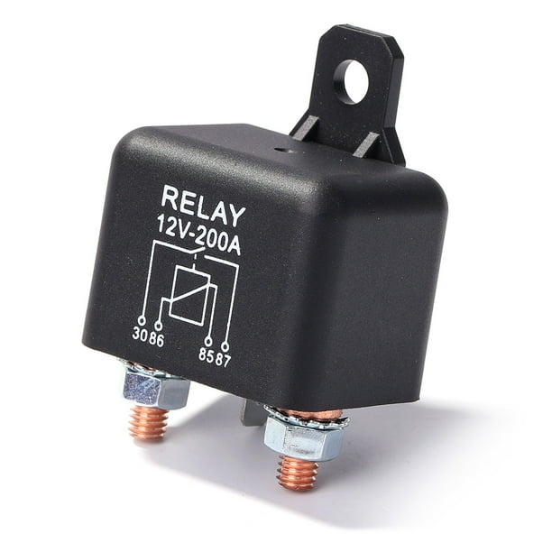 Relé Arranque Corriente Pesada 12V 200A 2 4 W Relé para Camión Y Coche Relé 4 Pines para Coche