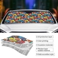 thumbnail image 5 of Bingfone American Football Car Windshield Sun Shade Protector Keep Your Vehicle Cool Sun Shield Visor Cover Foldable-Medium, 5 of 9