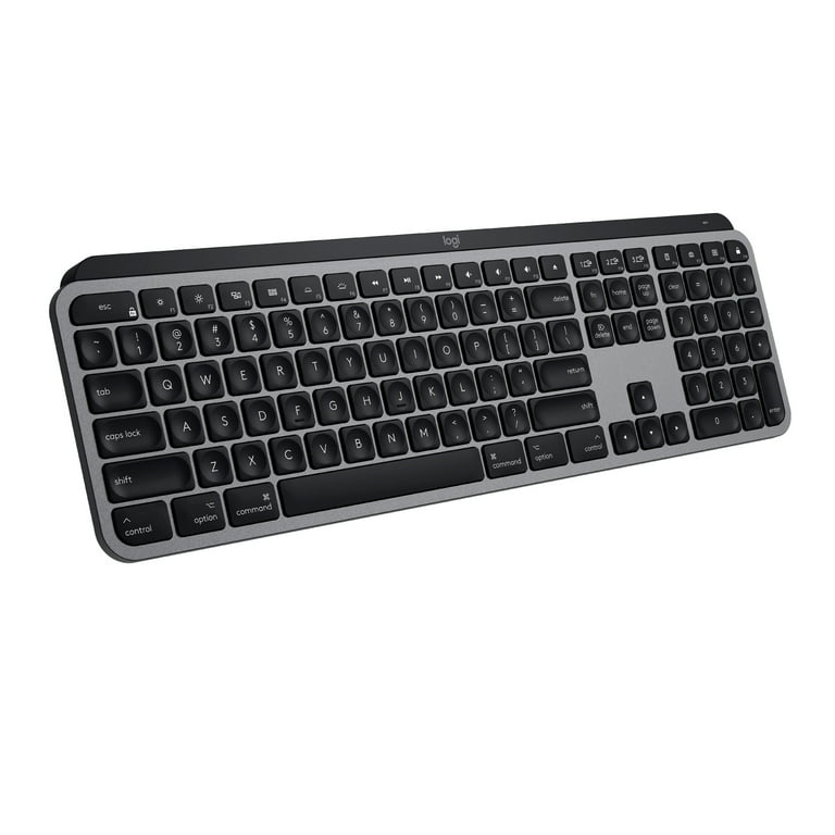 Grusom Landmand belønning Logitech MX Keys Advanced Wireless Illuminated Keyboard for Mac, Backlit  LED Keys, Bluetooth, USB-C, Metal Build - Space Gray - Walmart.com