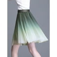 thumbnail image 4 of Women's Elegant Tulle Skirts, Gradient Color Elastic A-Line Layered Short Skirt Streetwear, 4 of 10