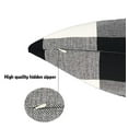 thumbnail image 1 of Housse de Coussin en Lin à Carreaux Noir et Blanc, 1 of 7