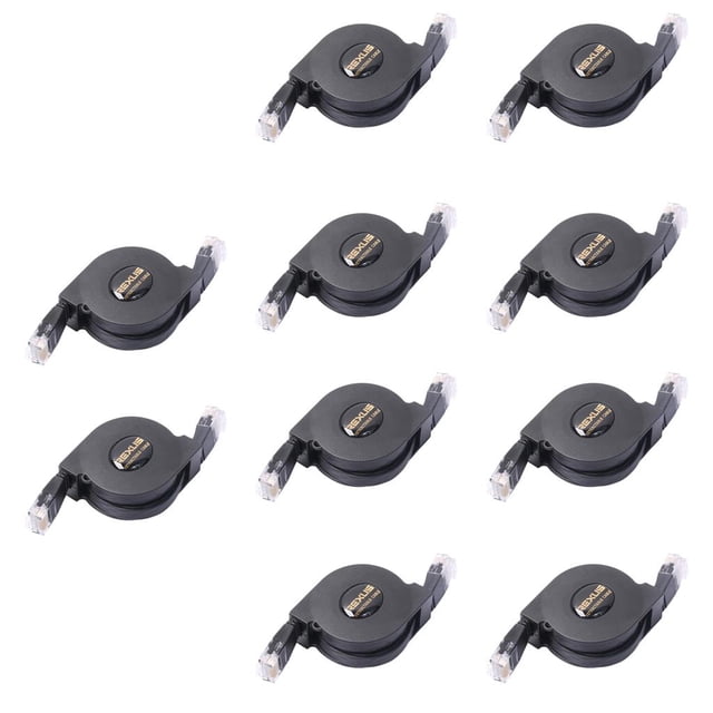 Cable Retráctil Piezas (cable Retráctil , cat six) Compatible con Gigabit /100/1000 Mbps para , Enrutador, M Yotijar Cable retráctil Ethernet