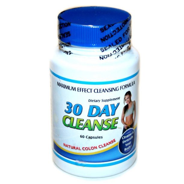 30 Day Cleanse (60 Pills) Natural Colon Cleanser Cleanse & Detoxify