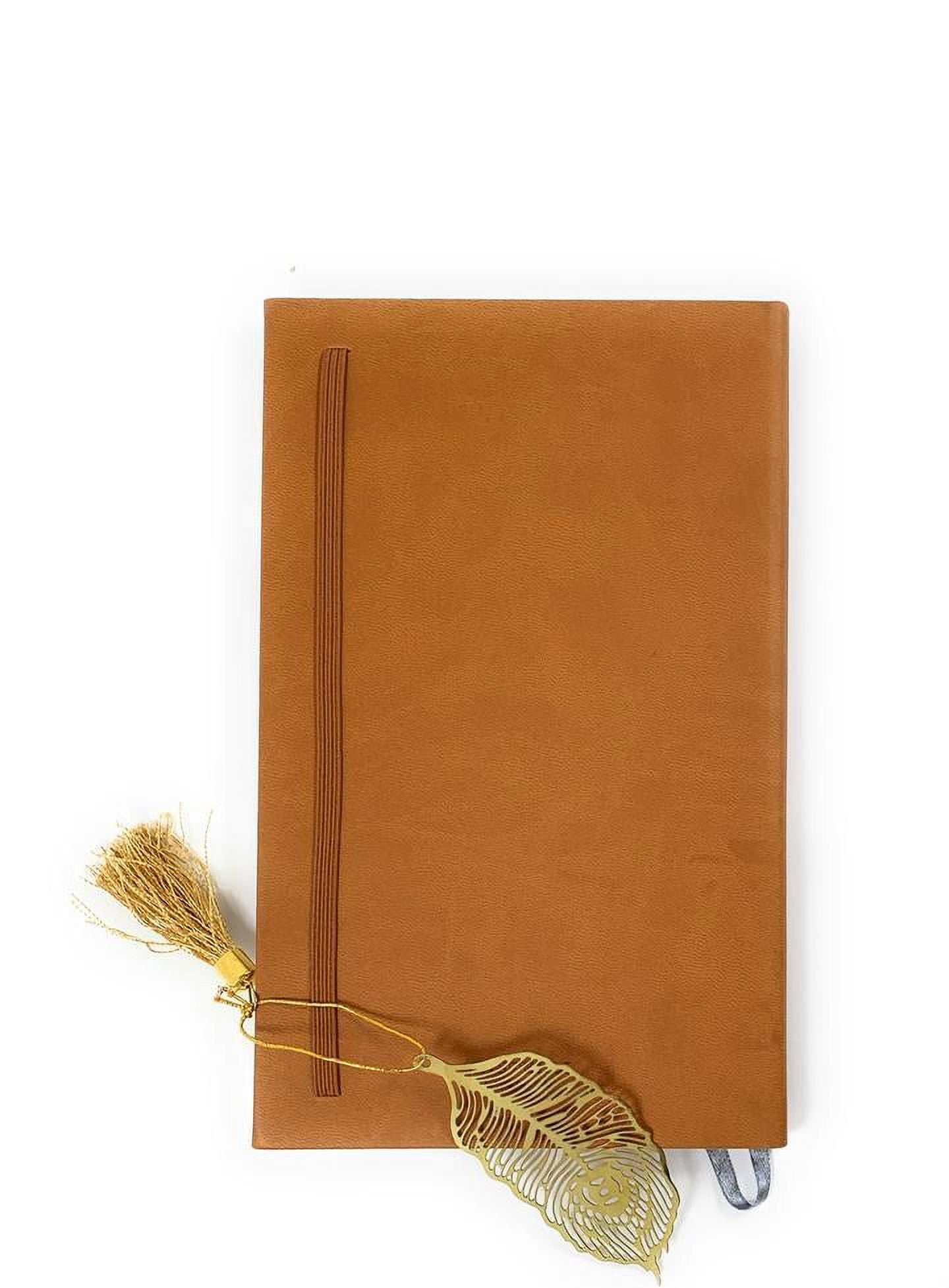 Feather Bookmark with Tassel Golden Finish Set of 8 Bookmarks for Women, Men, Students (3.5" Feather)