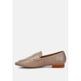 thumbnail image 5 of LILIANA Taupe Classic Leather Penny Loafers, 5 of 6
