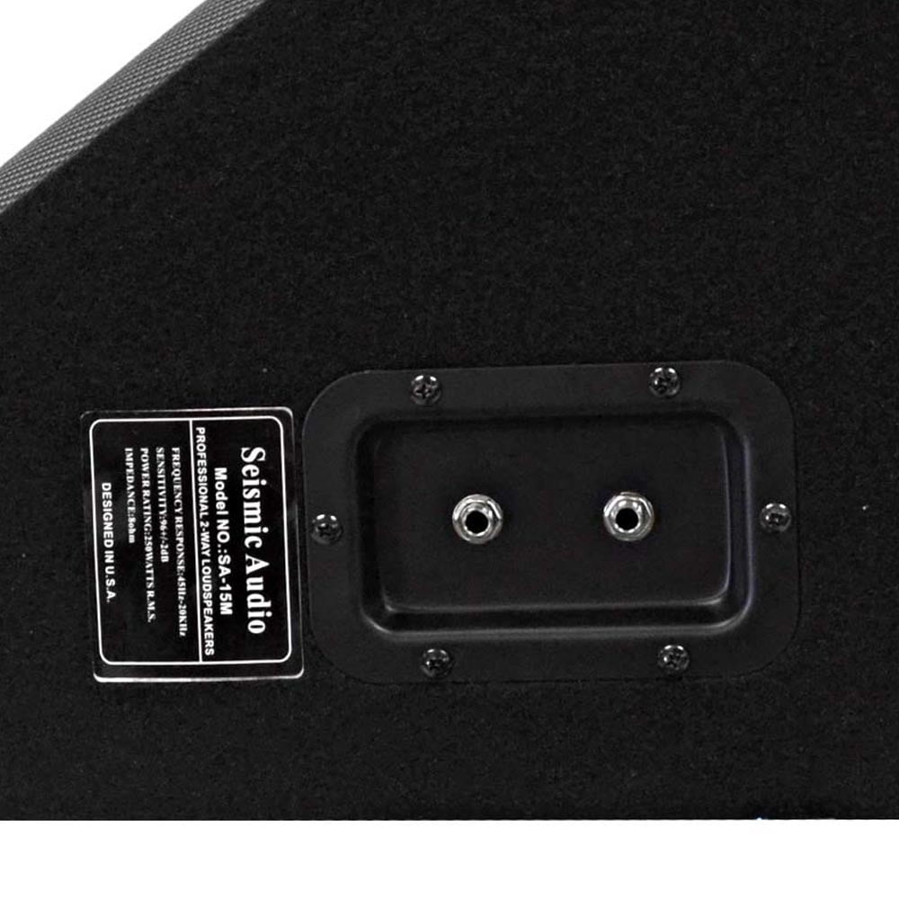 Seismic Audio SA-15M 2-way Indoor Floor Standing Speaker, 250 W RMS, Black
