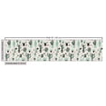 thumbnail image 2 of Ambesonne Cactus Fabric by the Yard Upholstery, Geometric Cartoon Plant, 1 Yard, Mint Black Beige, 2 of 4
