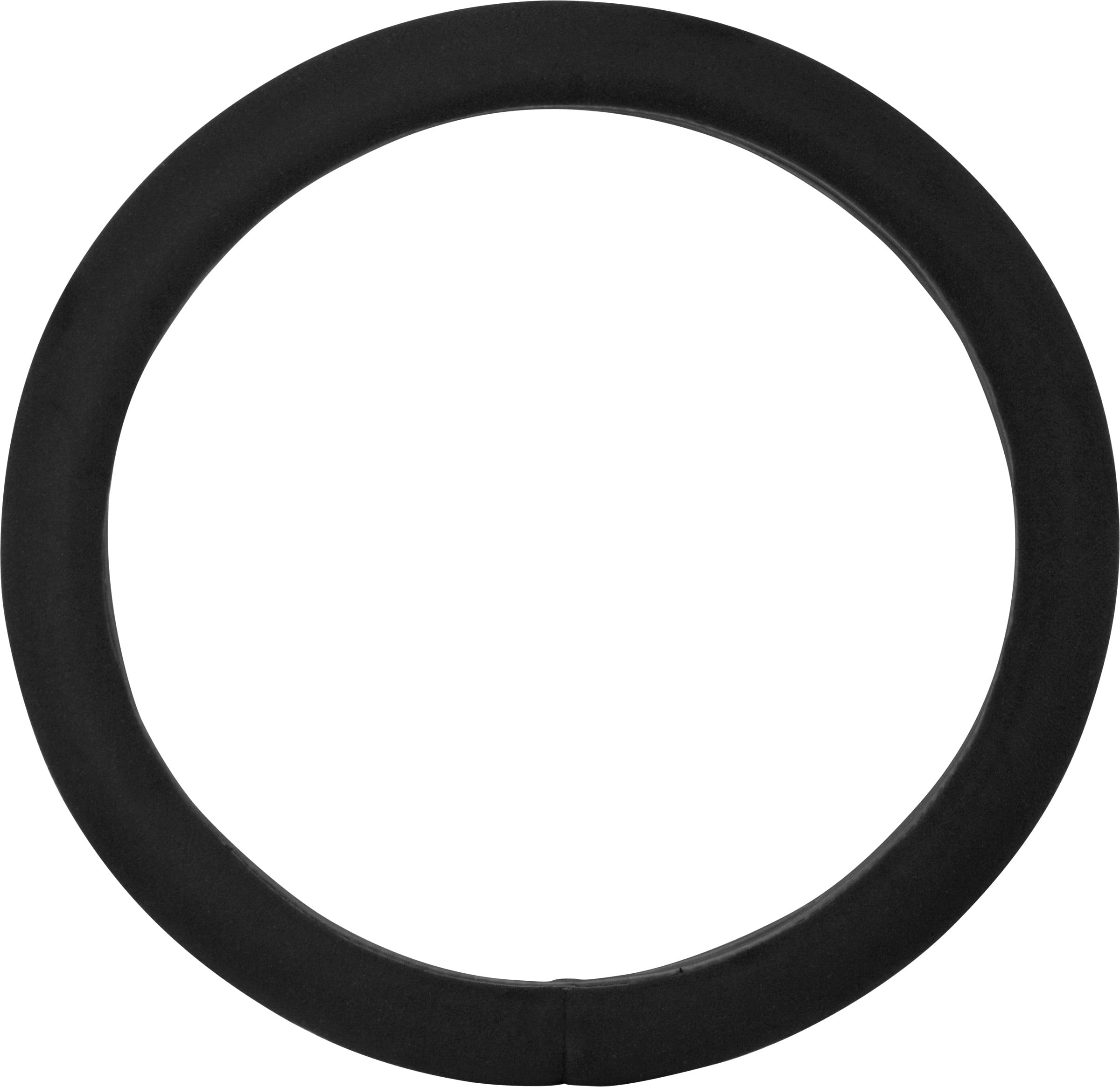 Auto Drive Stress Relief Automotive Steering Wheel Cover, Black Universal Fit for Car