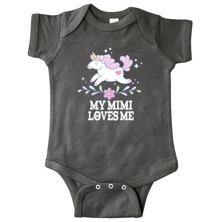 

Inktastic My Mimi Loves Me Unicorn Gift Baby Girl Bodysuit