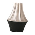 thumbnail image 2 of veasfak Ceramic Flower Vase Pot 6.1x8.2inch for Kitchen Study Mantel End Table Decor Silvery Black, 2 of 9