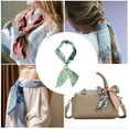 thumbnail image 5 of Unique Bargains 1 Pc Headband Patterns Satin Hairband for Women Green, 5 of 6