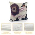 thumbnail image 4 of PHYHOO  Peony Flower Throw Pillow Covers Red and White Floral Decorative Pillow Cases Polyester Linen Cushion Covers for Sofa Couch Bedroom Home Decor, 4 of 5