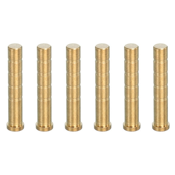 100 Grain Archery Arrow Brass Insert Insert Screw Copper Brass Arrow for .244/ 6.2mm Carbon Arrows, 6 Pack