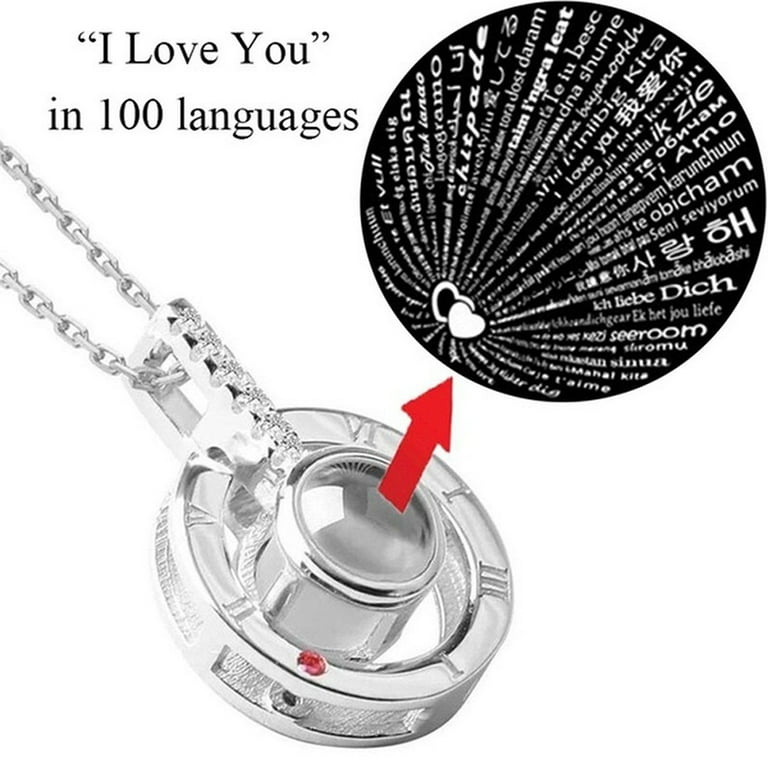 I love you 100 ways deals necklace