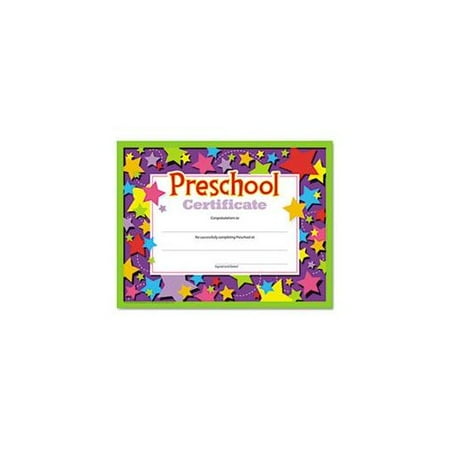 Trend Preschool Certificate - 8.50" X 11" - Assorted (t17006)