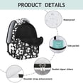 thumbnail image 4 of Cute Dog Print School Backpack - Padded Laptop Sleeve, Side Elastic Net, Durable for Heavy Books & Daily Wear & Tear, 4 of 6