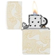 thumbnail image 5 of Zippo Waves Design White Matte Pocket Lighter, 5 of 6