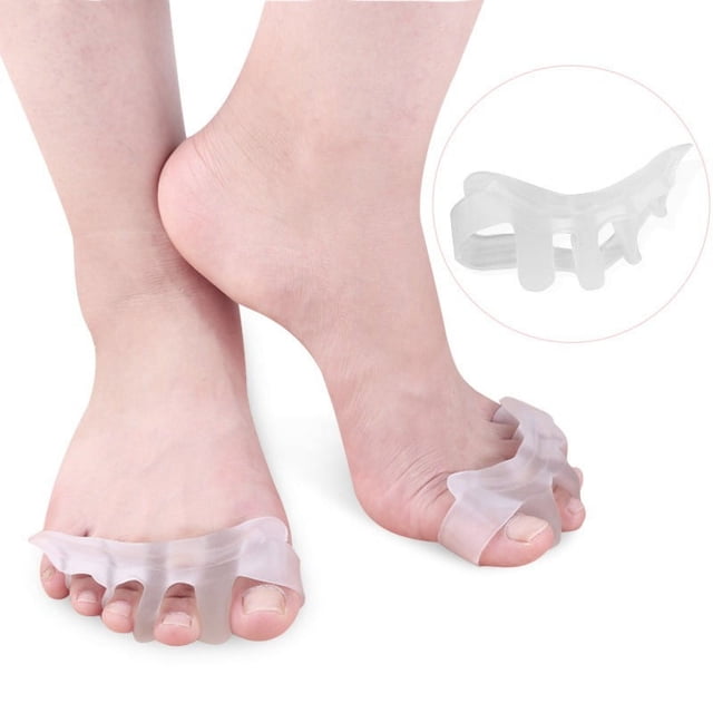 Separador de dedos de gel Separadores de dedos Ensanchadores de dedos para hombres y mujeres Fácil de usar en zapatos Previene el rechinamiento de los pies y la división de los dedos