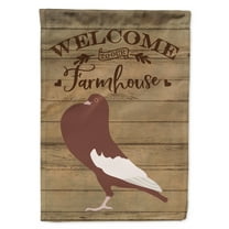 Carolines Treasures CK6898GF English Pouter Pigeon Welcome Garden Size outdoor-flags, Multicolor