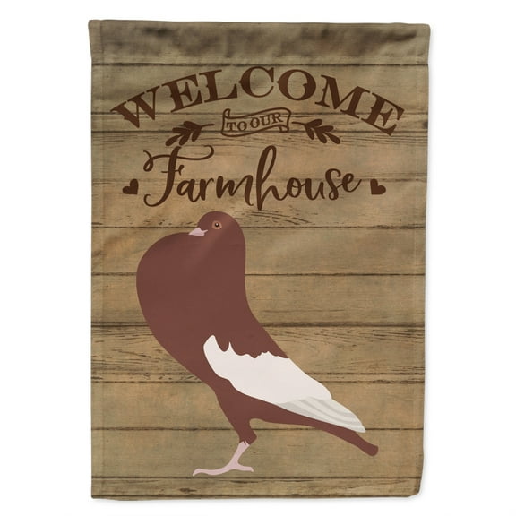 Carolines Treasures CK6898GF English Pouter Pigeon Welcome Garden Size outdoor-flags, Multicolor