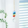 thumbnail image 5 of Outdoor Crystal Suncatcher Hanging Rainbow Prism Window Ornament Bird Repellent Garden Yard Patio Decor Reflective Pendant, 5 of 6