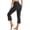 Dark Gray, variant on Yoga Capri Leggings for Women High Waisted Casual Capri Workout Pants Summer Plus Size Capris Black S