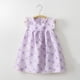 thumbnail image 2 of Odeerbi Niñas Verano Algodón Vestido Tanque Floral Volantes Vestido Sol Sin Mangas Transpirable Vestido Princesa, 2 of 3