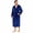 Navy, variant on Mens Hooded Fleece Robe，Plush Lightweight Soft Spa Bathrobe for Men (Black, L/XL)