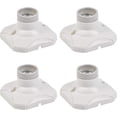 thumbnail image 1 of piezas E27 Portalámparas LED Portalámparas E27 Enchufe de pared E27 Base con soporte para pasillos, escaleras, dormitorios, cocinas (ac 220-250v, blanco) Kuyhfg Sin marca, 1 of 5