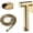 Gold, variant on Faucets HandheldFaucet, Douche Kit ShowerSprayer Set, Toilet Shattaf Sprayer with Shower Hose and Shower Base, Brass,Gold
