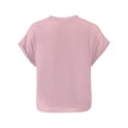 thumbnail image 4 of Women's Crew Neck Short Sleeve T Shirt Summer Casual Loose Workout Top, 4 of 5