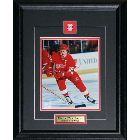 Red Wings BOB PROBERT 2 Card Collector Plaque w/8x10 Photo at