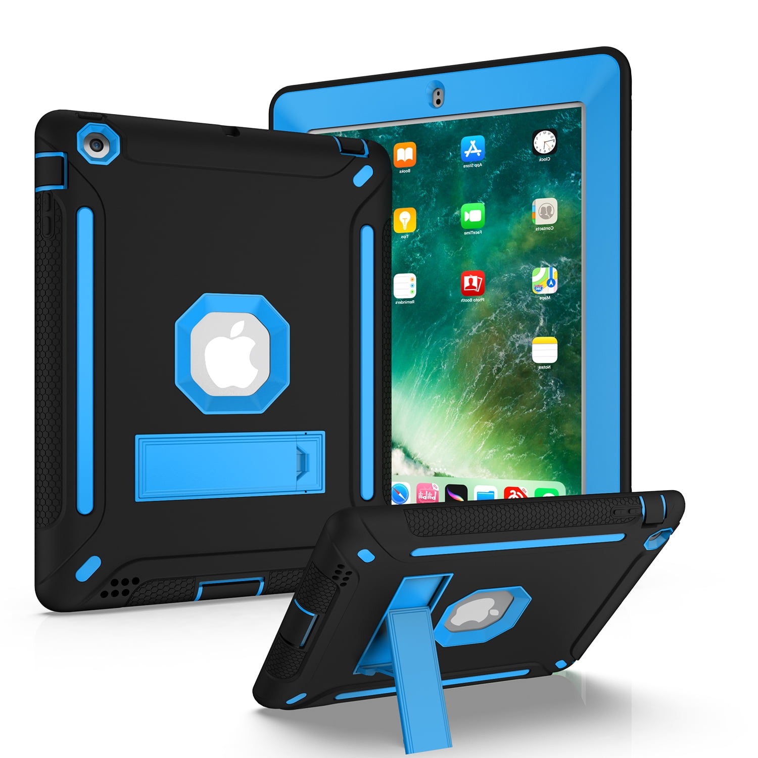 Allytech Silicone Case for iPad 4 / iPad 3/ iPad 2, Three Layers
