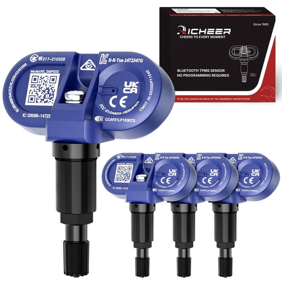 Sensor TPMS Bluetooth Richeer, paquete de 4, para Tesla 2020-2025