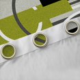 thumbnail image 4 of Manfei Abstrat Geometric Lines Black Out Curtains,Green Black Gray Curtains Pack of 2 (42x63 Each),Geometric Striped Circle Bedroom Curtains For Teens,Luxury Bedroom Decor, 4 of 6