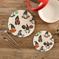 thumbnail image 2 of FREEAMG Halloween Gnomes Trivets for Hot Pots and Pans and Pot Holders 2PCS – Cotton Rope Round Mats, Hot Pads for Kitchens, Coasters, Placemats, 2 of 7