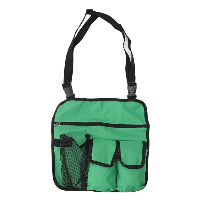 Bolsa colgante para silla de Camping, tela Oxford impermeable, sillas de playa portátiles ajustables, bolsas de almacenamiento laterales para exteriores, color verde