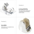 thumbnail image 5 of FOMIYES 2Ud Soporte Para Ducha De Pared Plata Resistente A Calor Y Antioxidante ABS, 5 of 5