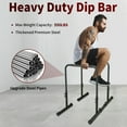 thumbnail image 6 of Ambifirner Heavy Duty Power Tower Dip , 550 LBS Capacity Dip Station & Pull Up Bar, with Detachable Bench for Full Body Workout, Foldable Home Gym Equipment, 6 of 8
