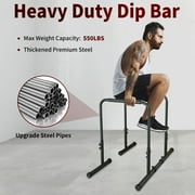 KL KLB Sport Dip Station Power Tower Dip Station Pull Up Bar Power Adjustable Heavy Duty Steel Dip Bar Fitness Training Equipment Max Weight 400lbs
