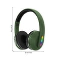 thumbnail image 3 of CXALSSY X3 Active Noise Cancelling Headphones, Over-Ear Headphones with Mic for Kids/Adults/Teen/School/TV, Green, 3 of 7